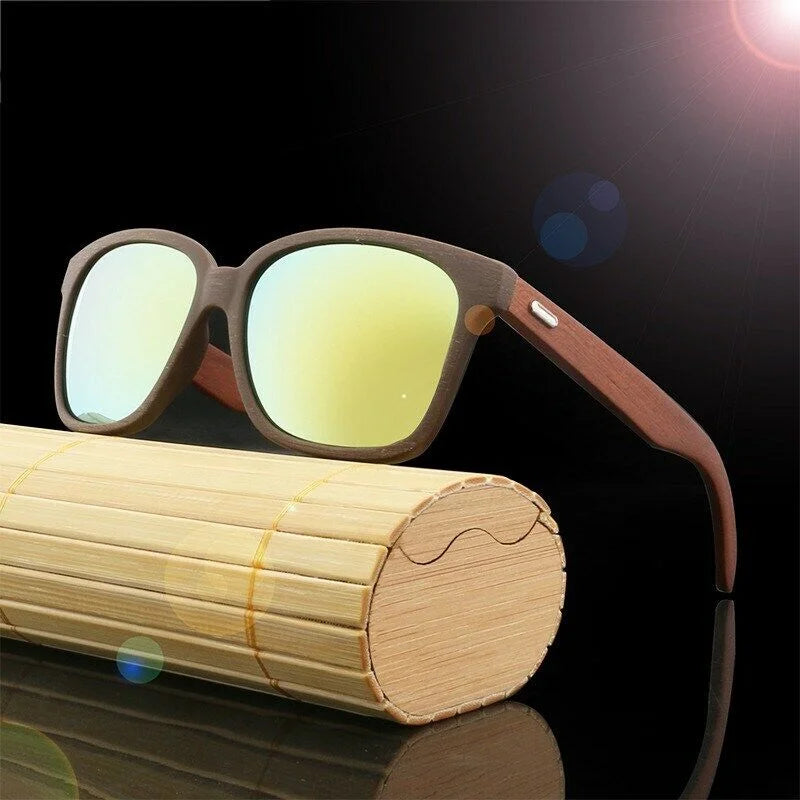 Eco Friendly Wooden Sunglasses for Men and Women Handmade Wood Frame Sun Glasses Oculos De Sol Custom Logo