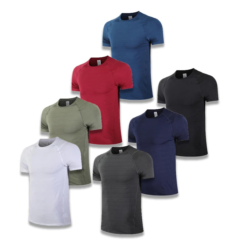 Custom Wholesale Breathable Running Tshirt Quick Dry Sport Activewear Mens Fitness T Shirt