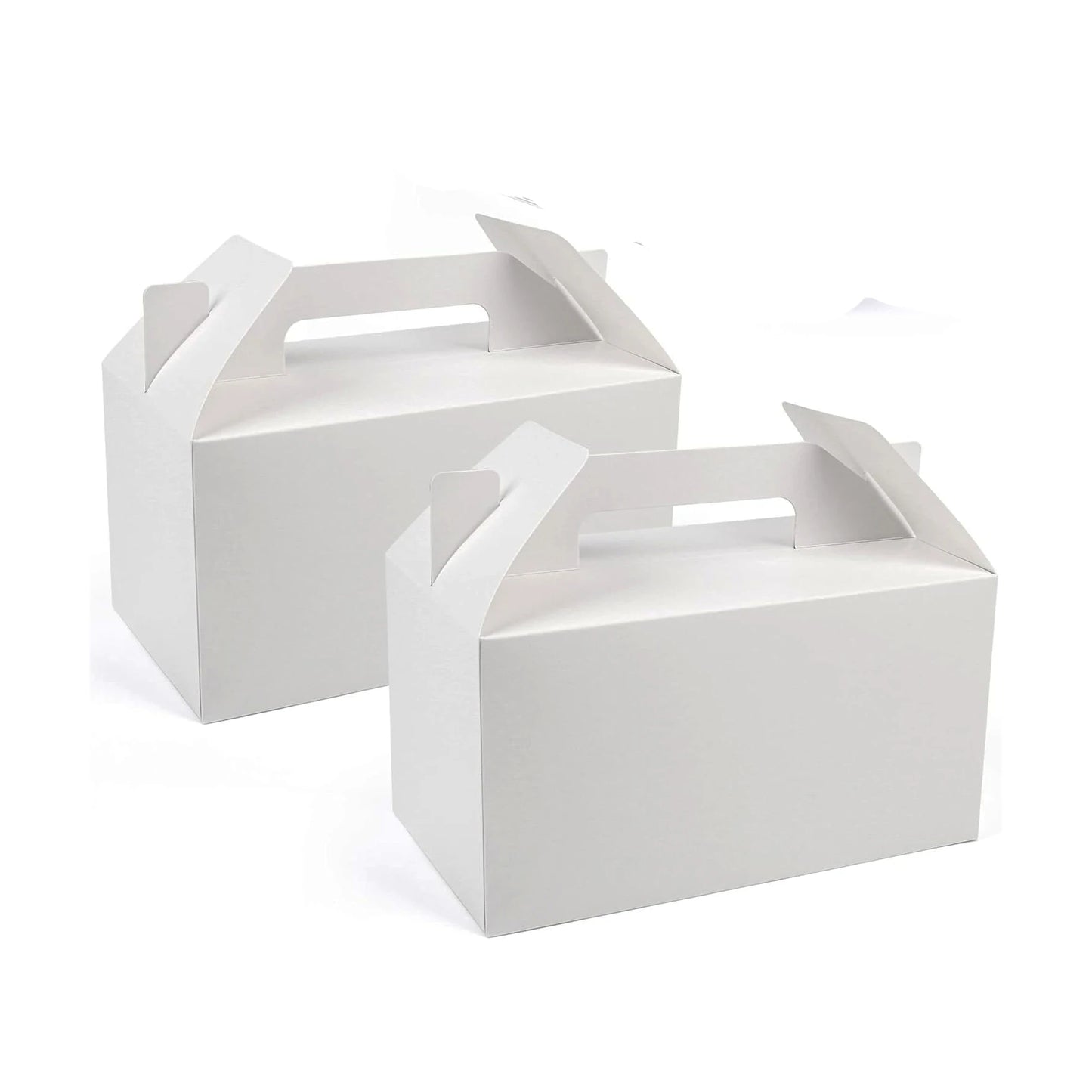 White Free Diy Craft Gift Gifting Cake Food Gable Packaging Kid Birthday Wedding Candy Portable Paper Handle Box