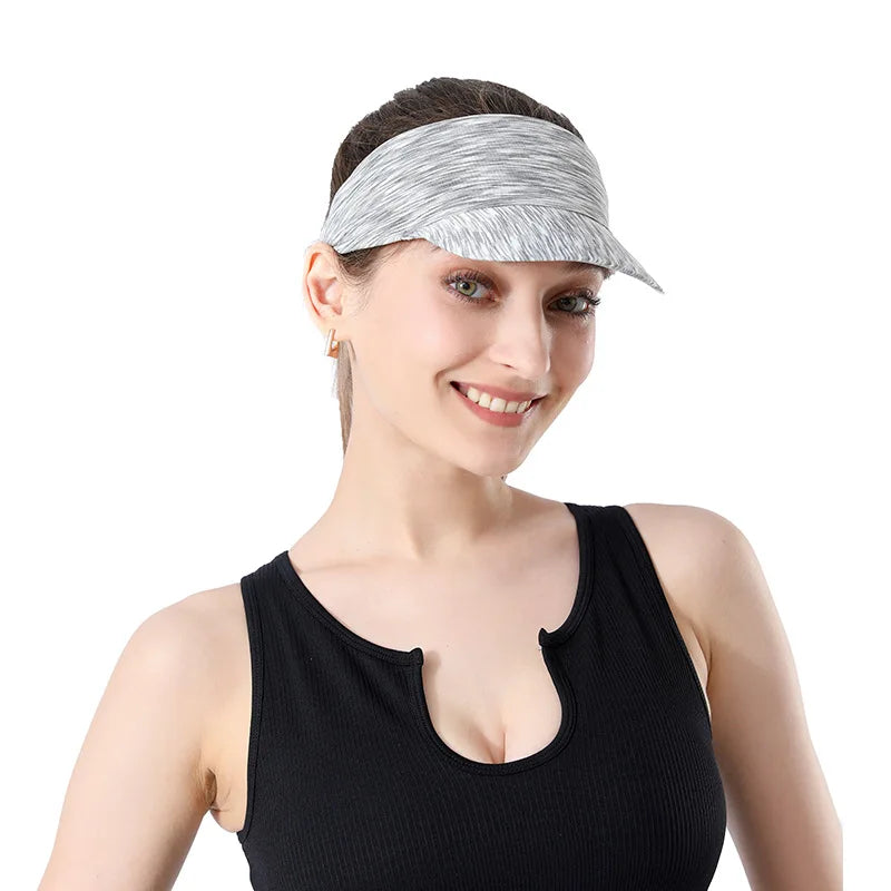 Wholesales Customizable Adjustable Sport Visor Caps Lightweight Quick Dry Baseball Golf Hat Blue Red