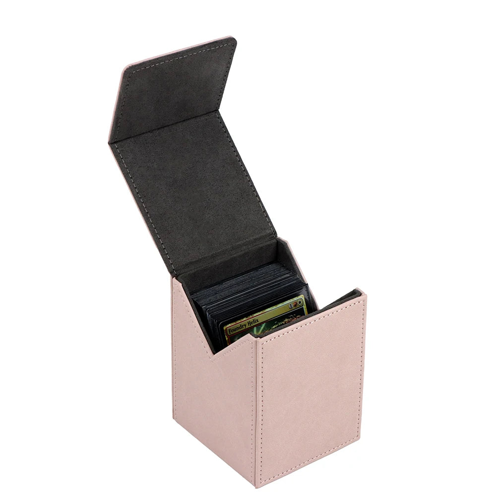 Customized Trading Card Game Deck Box 100+ Cards PU and Leather Material Stylish Case for Card Collecting Game Custom Deck