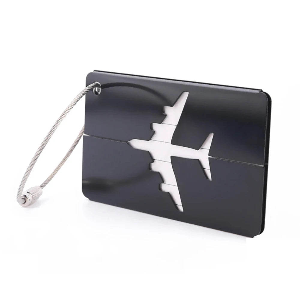Unique Custom Logo Available Aluminum Travel Metal Luggage Baggage Label Suitcase ID Tag