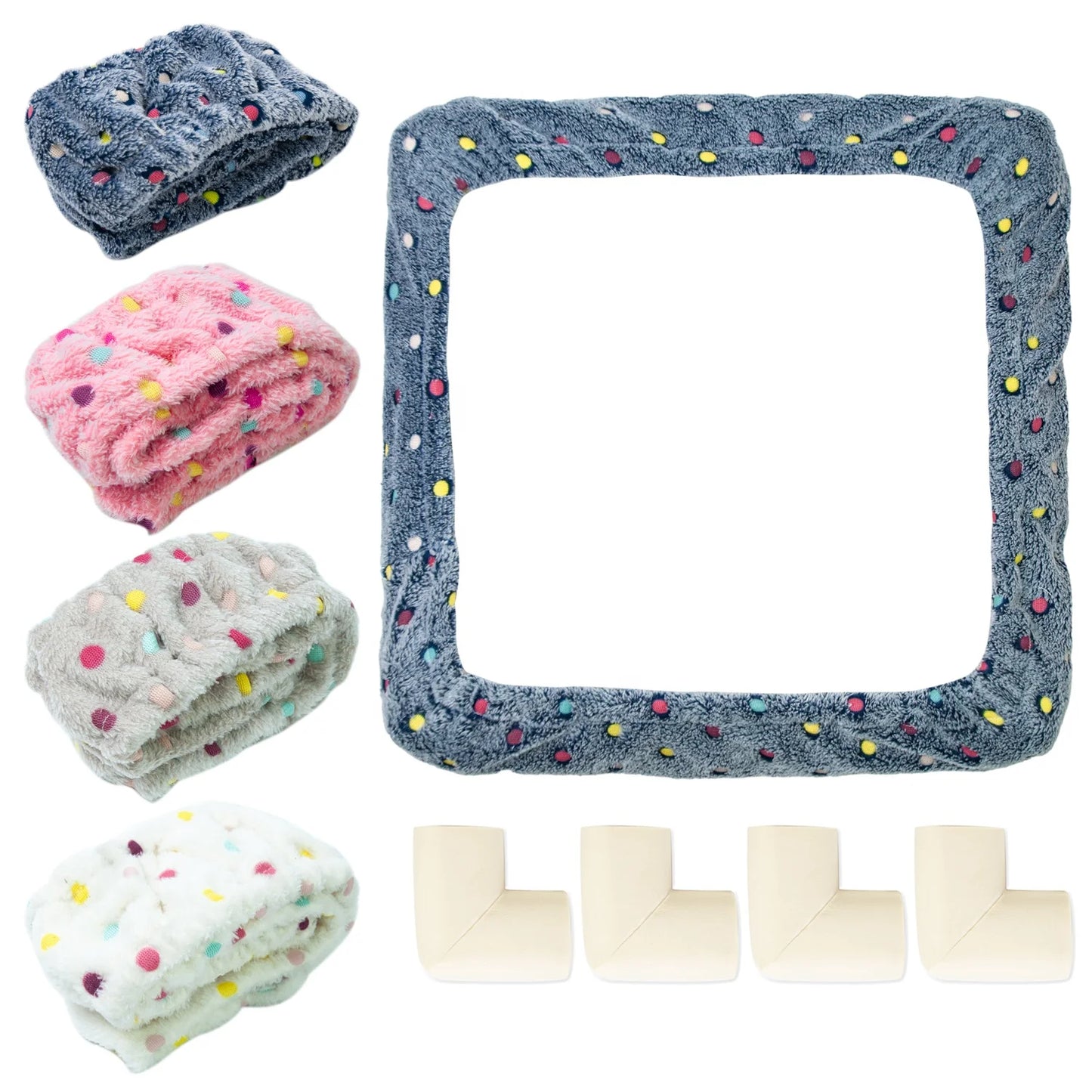 Gripper Strip Frame Cover with Corner Protection for 40*40cm Embroidery Frame Punch Needle Hoop