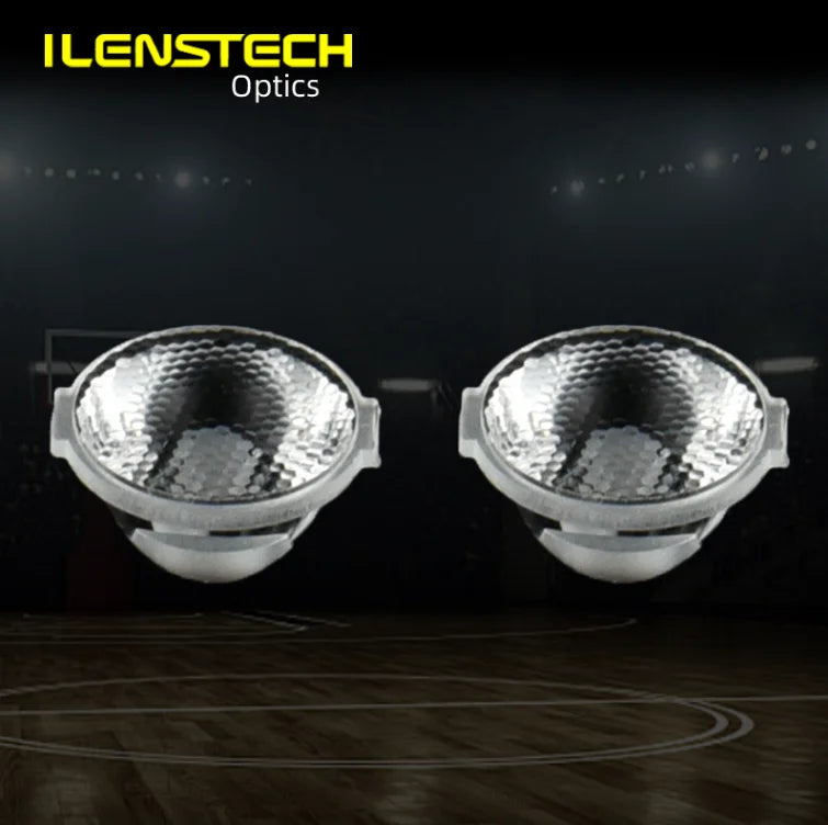 Ilenstech 45 Degree 13mm Wall Washer Lens 3030 Led Housing Lens for Facade Lighting