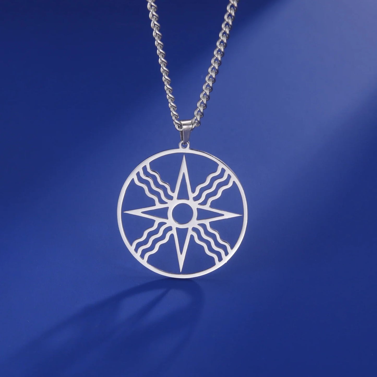 Octagram Necklace Star of Ishtar Inanna Goddess Assyrian Star Pendant Stainless Steel Ancient Greek Mythology Jewelry