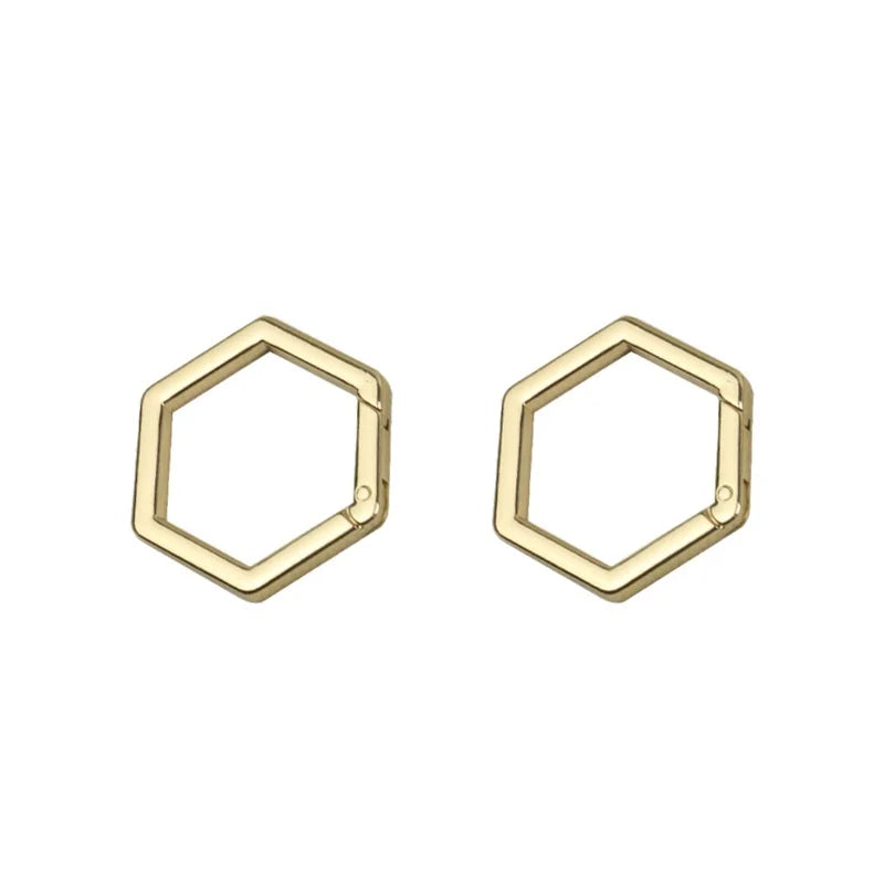 Factory Hexagon Spring Ring Zinc Alloy Gate Trigger Clasp Spring Clasp