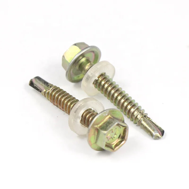 Hex Self Drilling Screw with Epdm Washers Roofing Screw  Hexagon Hexa Head Self Drilling Screw