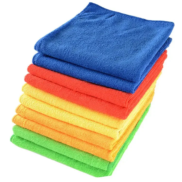 Simple 40*40 cm Microfiber Cleaning Cloth Quick Dry Woven Houseware Towel and Practical