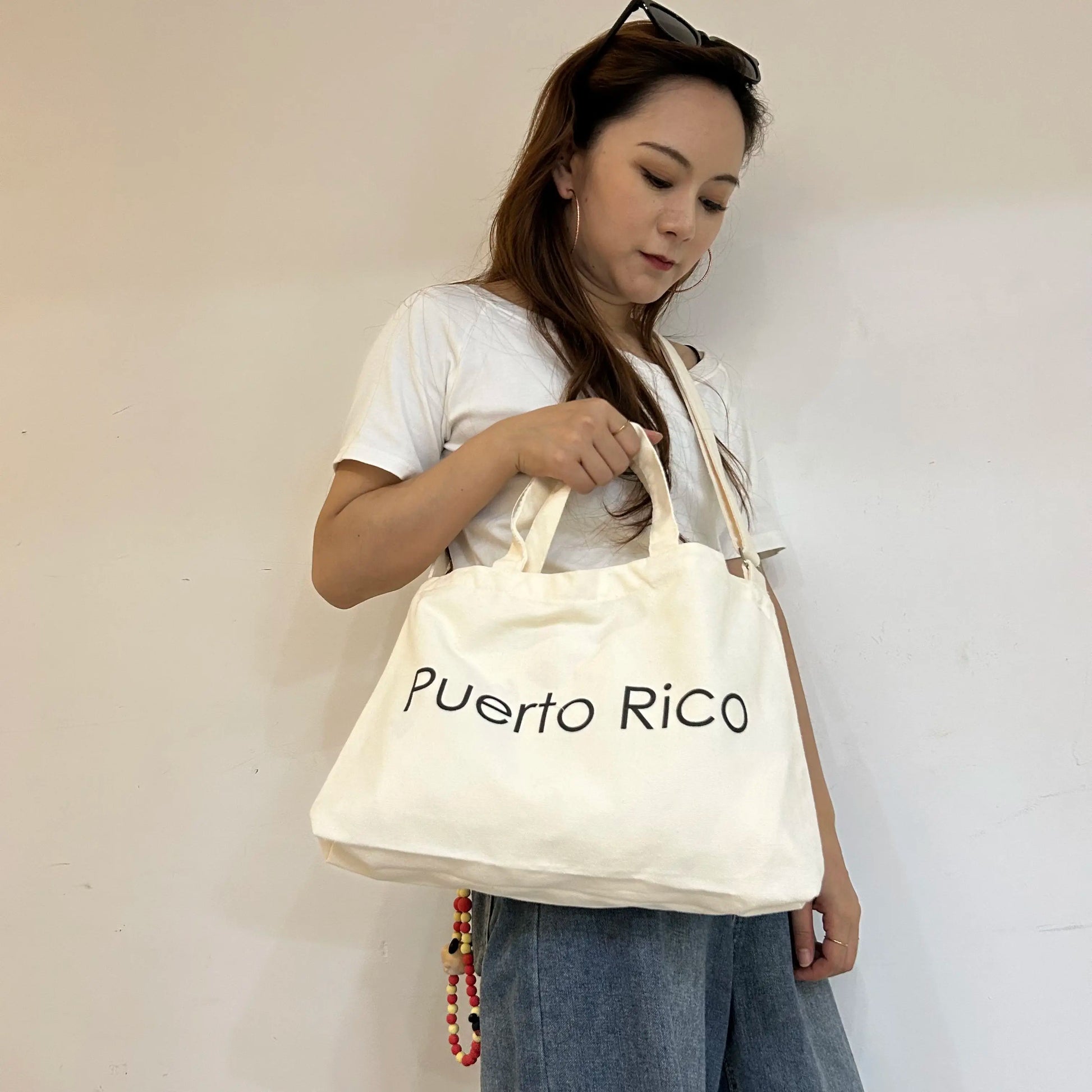 Recycled Casual Heavy Duty Large Custom Printed logo Blank Cotton Canvas Tote Shopping Handbag Shoulder Beach Shopping Tote B