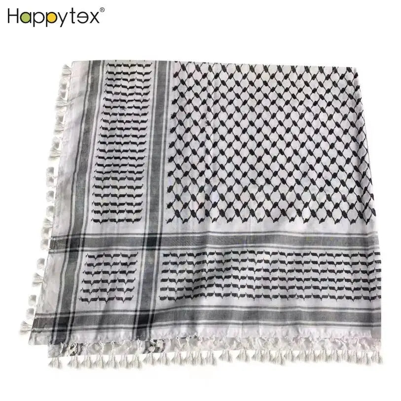Whosale Hot Sale Unisex Palestinian Kufiya Flag Scarves square Arafat Hatta Shemagh Keffiyeh Arabic Scarf for Daily Home Outd