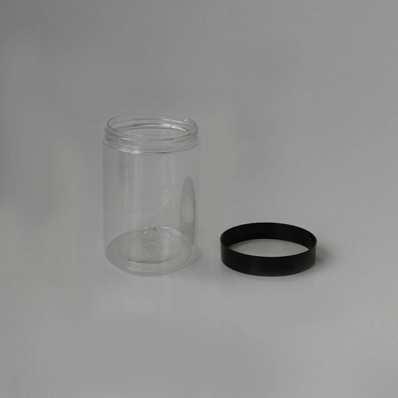 Factory Direct Sale 71mm 50 80 100 120 180 200 250 300 400 500ml Food Honey Cookie Food Jar With Lid Clear PET Spice Plastic 
