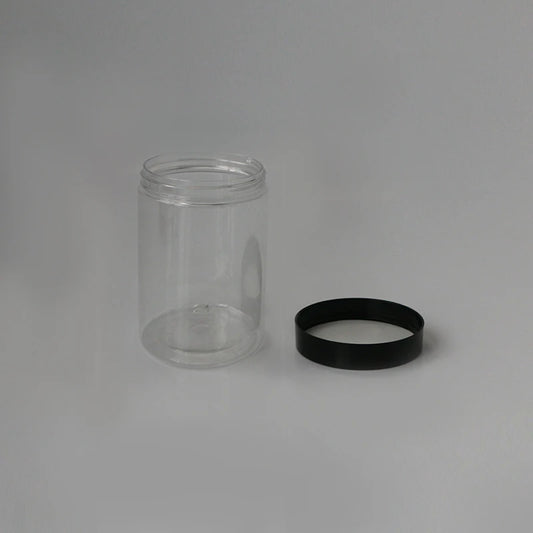 Factory Direct Sale 71mm 50 80 100 120 180 200 250 300 400 500ml Food Honey Cookie Food Jar With Lid Clear PET Spice Plastic 