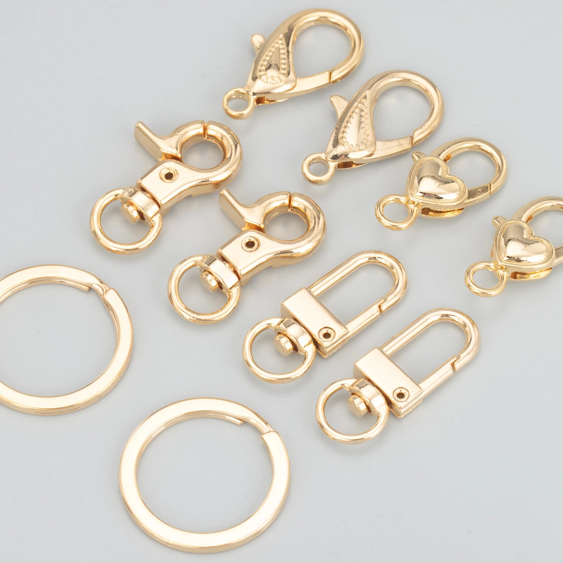 M817 GUFEATHER 10pcs/lot 18k Gold Plated Nickel Free Clasp Hooks for Necklace & Bracelet Making Pass REACH Bag Packaging