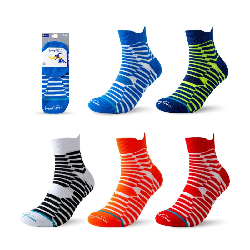 Hot Selling Running Cycling Socks Crew Compression Cycling Men Sock Athletic Sport Gym Sox