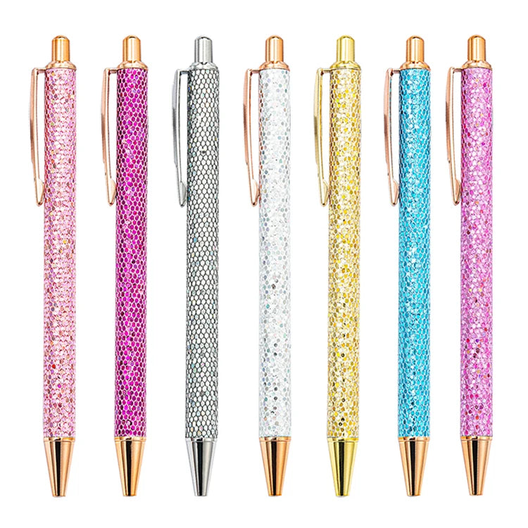 JH New Design Wholesale Metal Ballpoint PU Leather Cover Click Action Pens