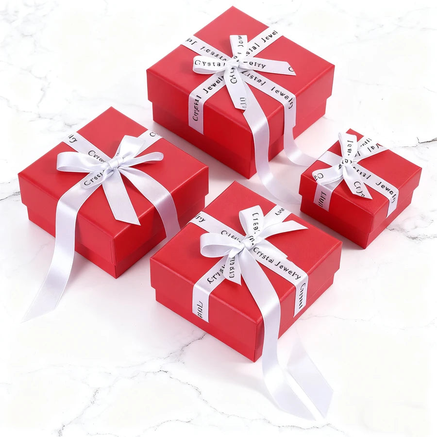 China Factory Tiandi Covered White square Jewelry Boxes with DIY logo and Cover Design Customized Paper Gift Packaging Boxes