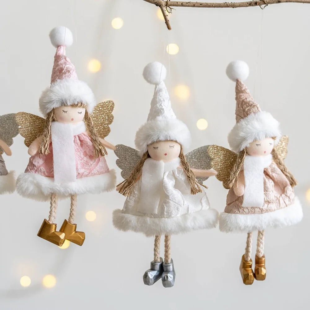 2024 Christmas Fabric Angel Girl Doll Pendant Christmas Tree Decoration Pendant Christmas Decoration Innovation