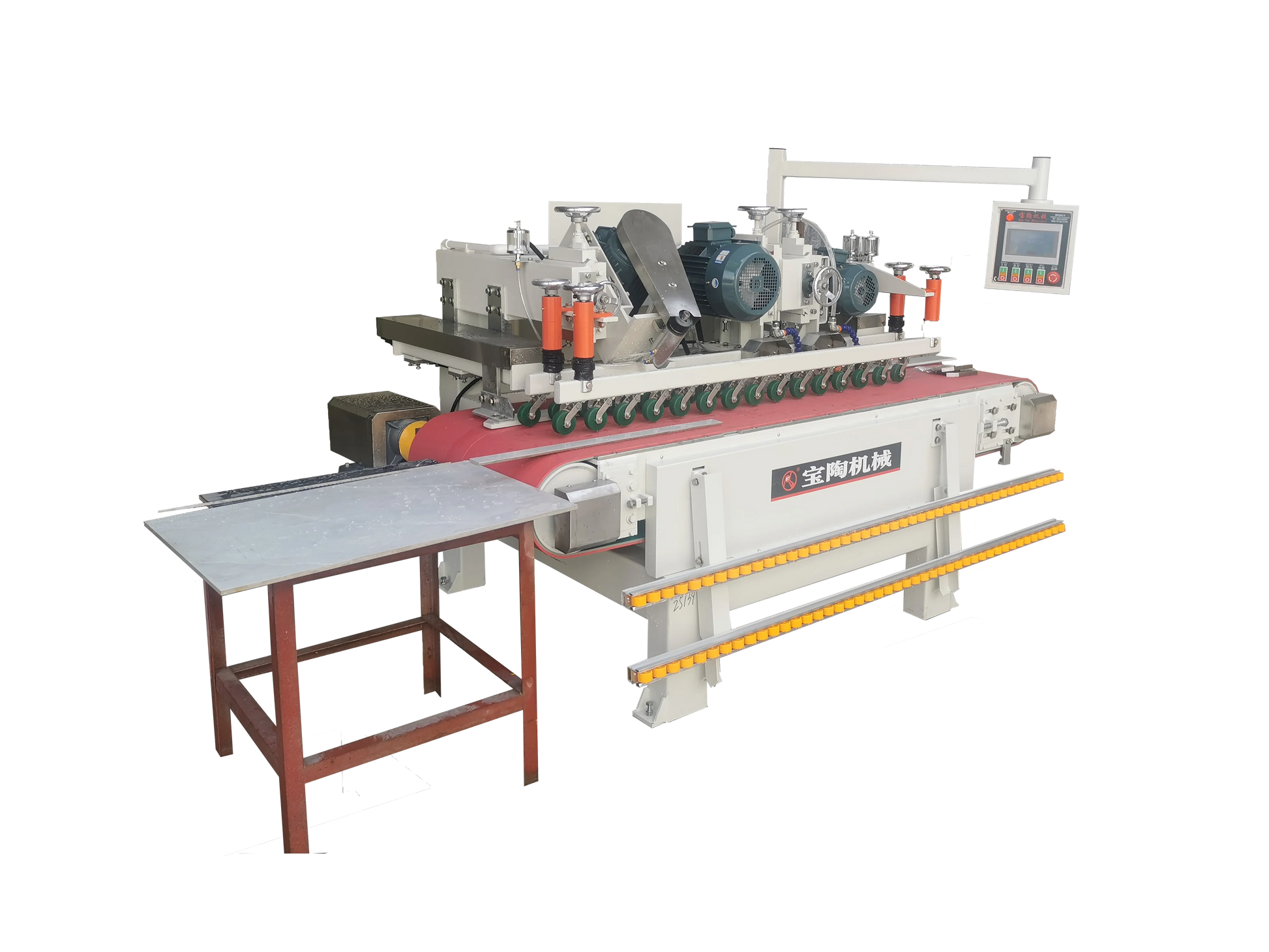 BAOTAO PLC-controlled Automatic Front Back Knife Multi-function Stone Cutting Machine for Construction Use 380V High Safety