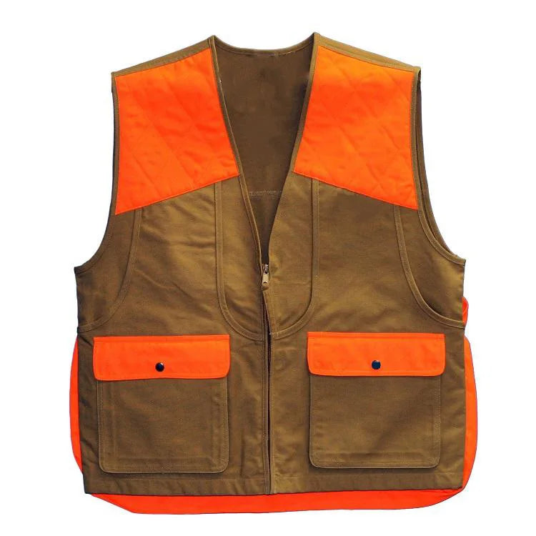 Reversible Polyester 3xl Hanzhou Shanghai Mesh Shot Shell Digital Utility Plaid Orange Windproof Waterproof Hunting Vests
