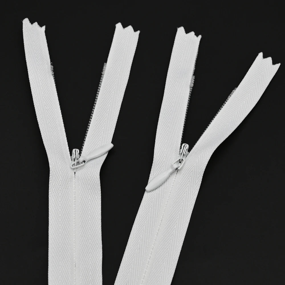 Wholesale Garment Zipper 3# Close End Colorful Invisible Nylon Tape Zipper for Dress