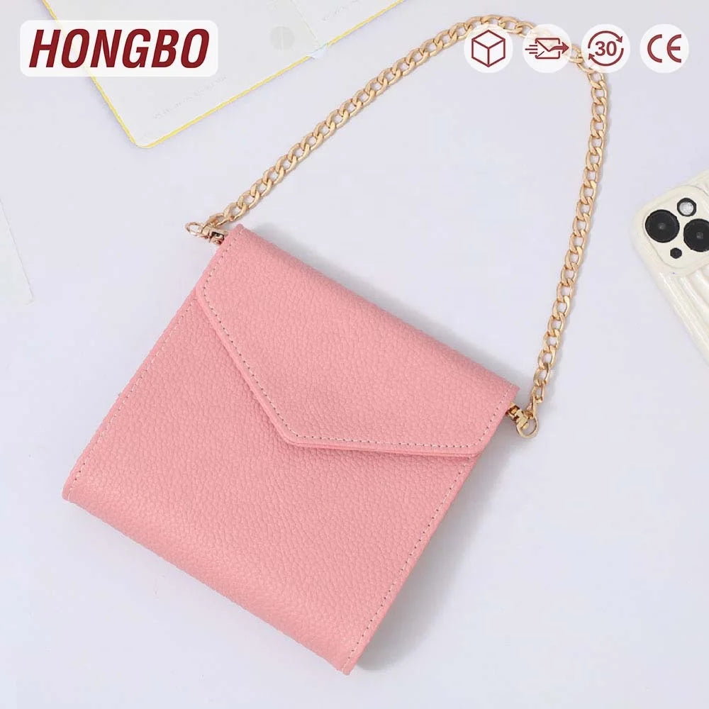 Hongbo Best Selling A7 Pebble Luxe Card Wallet As Clutches for Women / Cash Binder Envelopes with Fly Leaf & Zipper Available