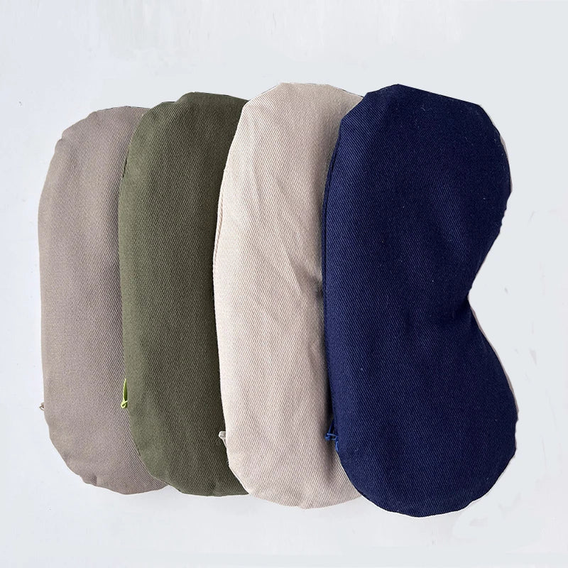 Weighted Eye Pillow  Lavender Flaxseed Aromatherapy Relaxation Warm Eye Compress Moist Heat Microwavable Eye Mask
