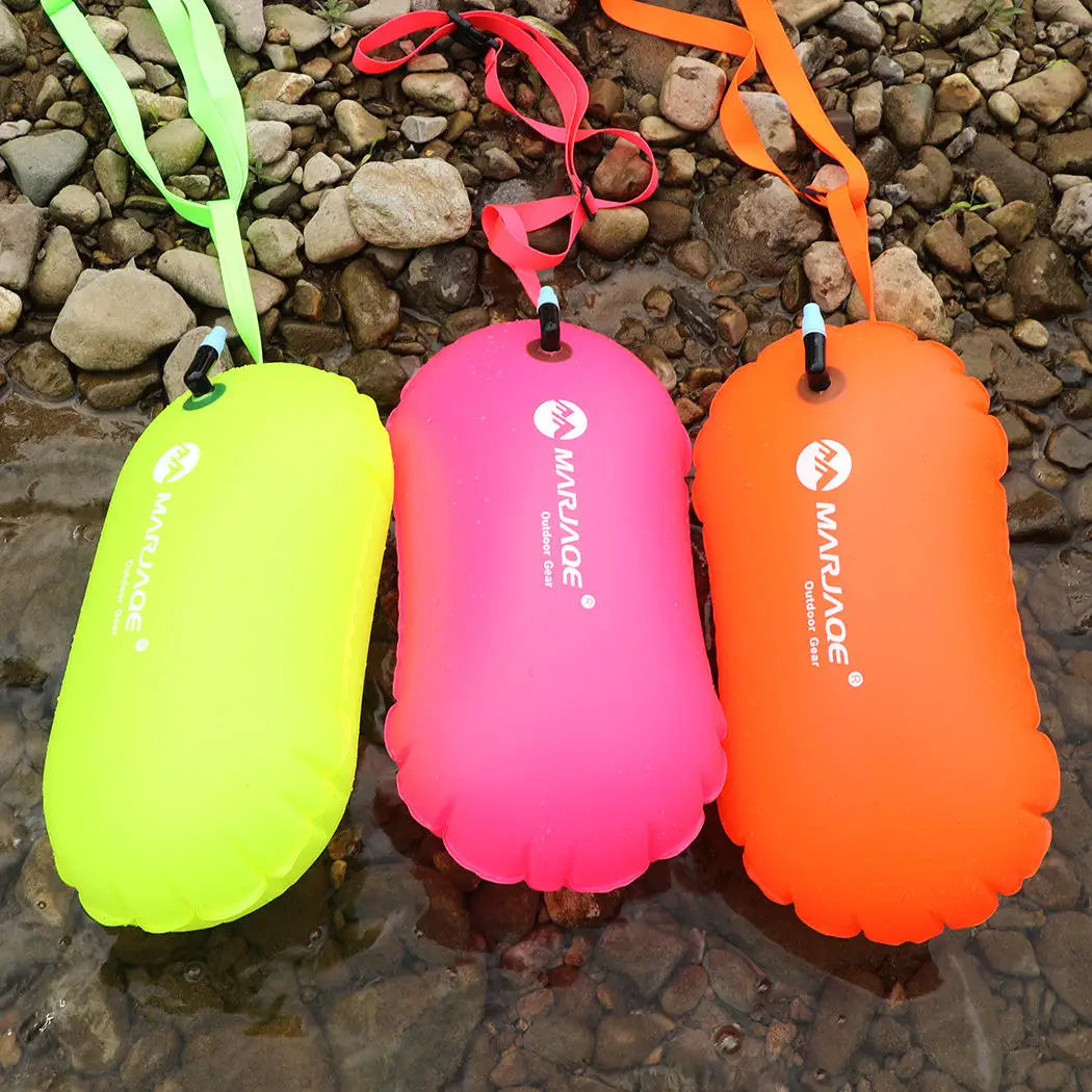 Swim Buoy-Essential Swim Safety Gear for Open Water Swimmers 0.35mm Environmentally Friendly PVC 48x29cm