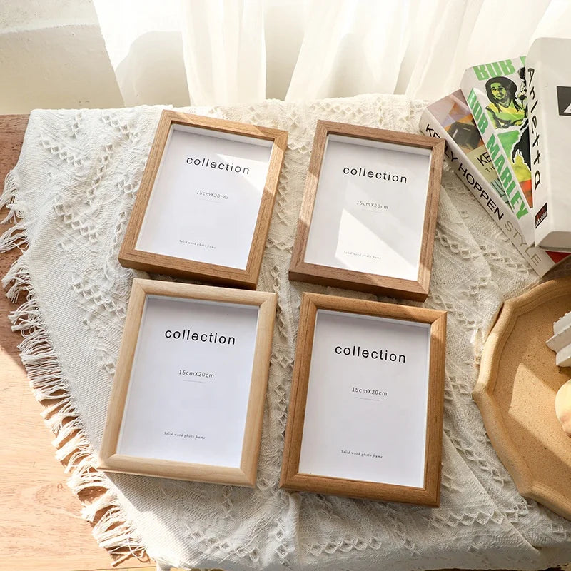 Factory Wholesale Custom Size Eco-Friendly Solid Wood Photo Frame Photo Art Wall Picture Frame