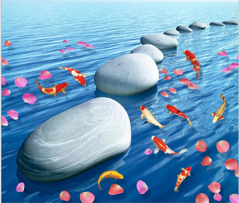 Kitchen Self-Adhesive Bathroom Waterproof Anti-Slip Floor Tiles Thickened Wall Stickers Bathroom Renovation Wipeable