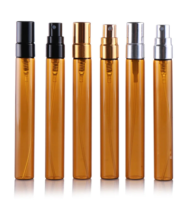 Wholesale Luxury Custom logo 5ml 10ml Amber Glass Perfume Bottle
