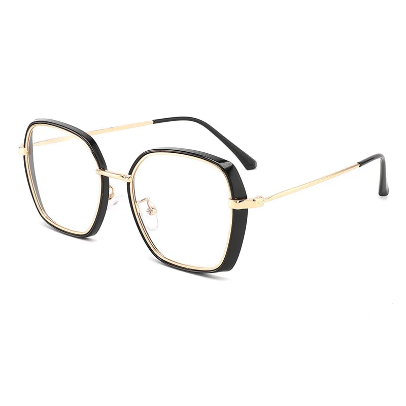 2023 New Trendy Fashion Plain Frame Women's Glasses Frame Retro Anti Blue Light Photochromic of Men Glasses Unisex