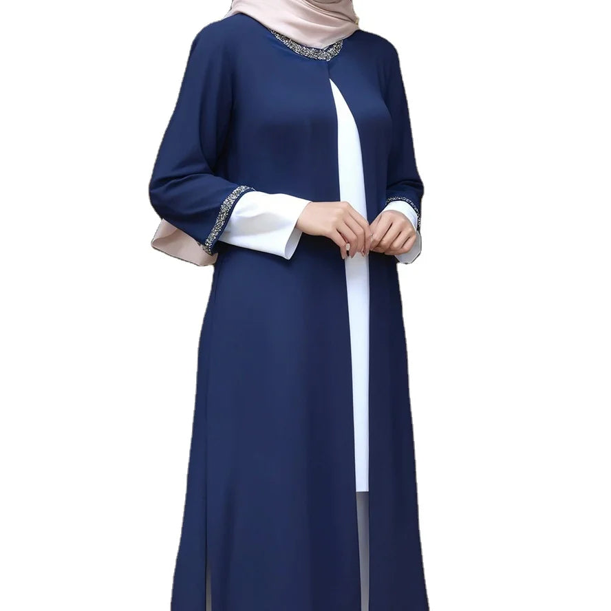 Wholesale Price Plain Color Middle East Dubai Muslim Abayas for Women Turkish