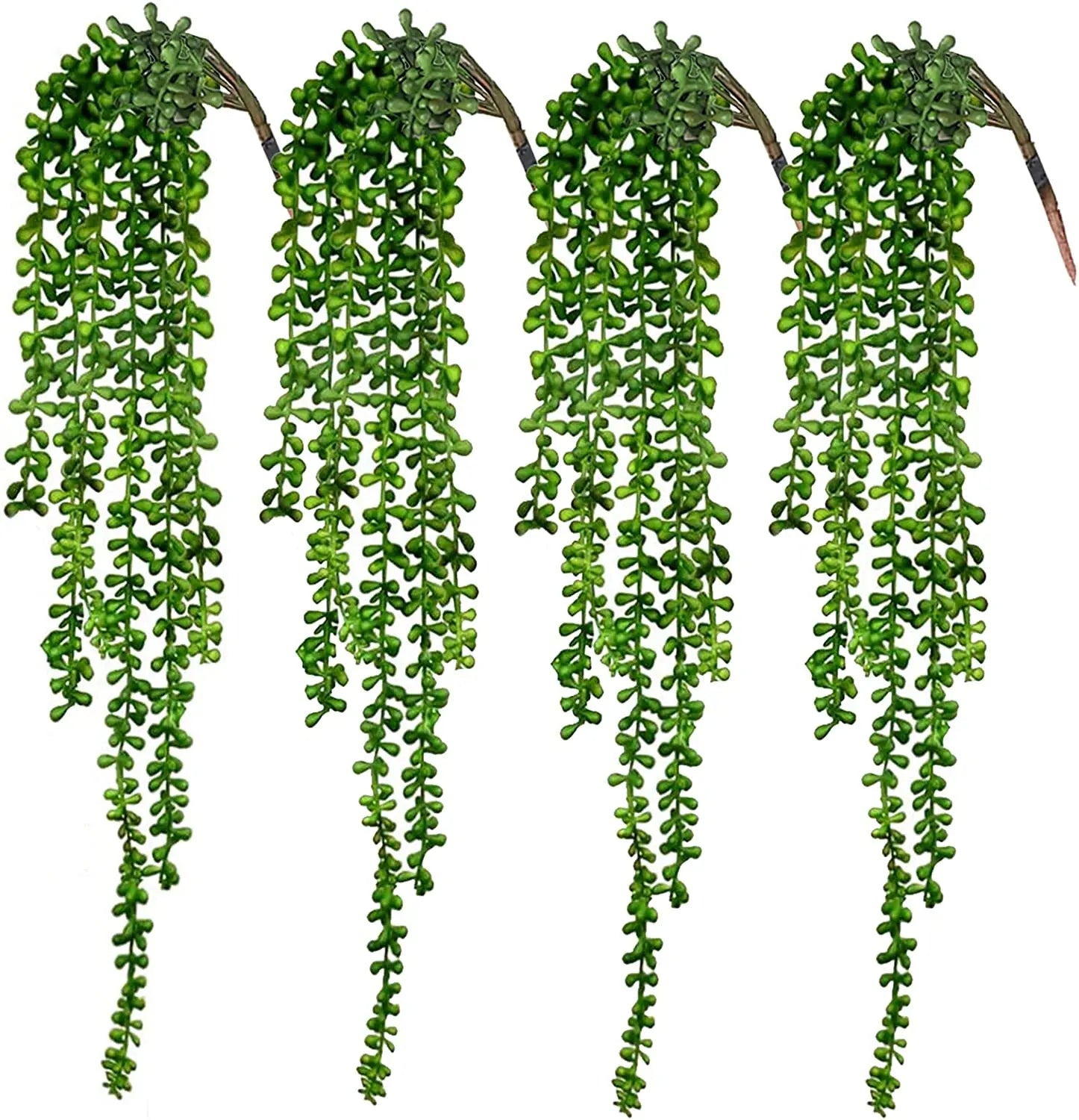 Artificial Succulents Hanging Plants Artificial String of Pearls Greenery PlantsDecoration for Wall HomeGarden