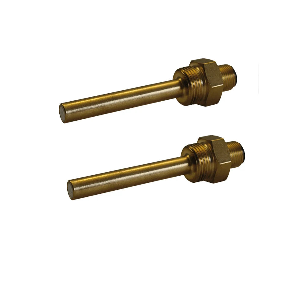 OEM Brass Thermowell Threaded Temperature Sensor Protective Sleeve for Pipe Heating Element