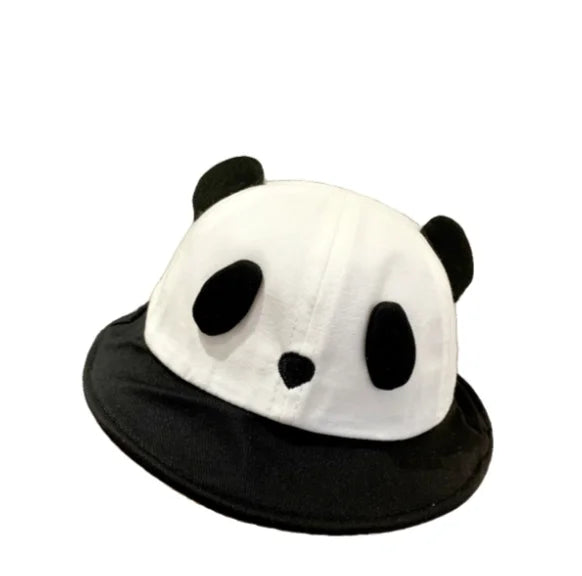 Children's Super Cute Panda Hat Baby Sun Block Big Brimmed Fisherman Hat