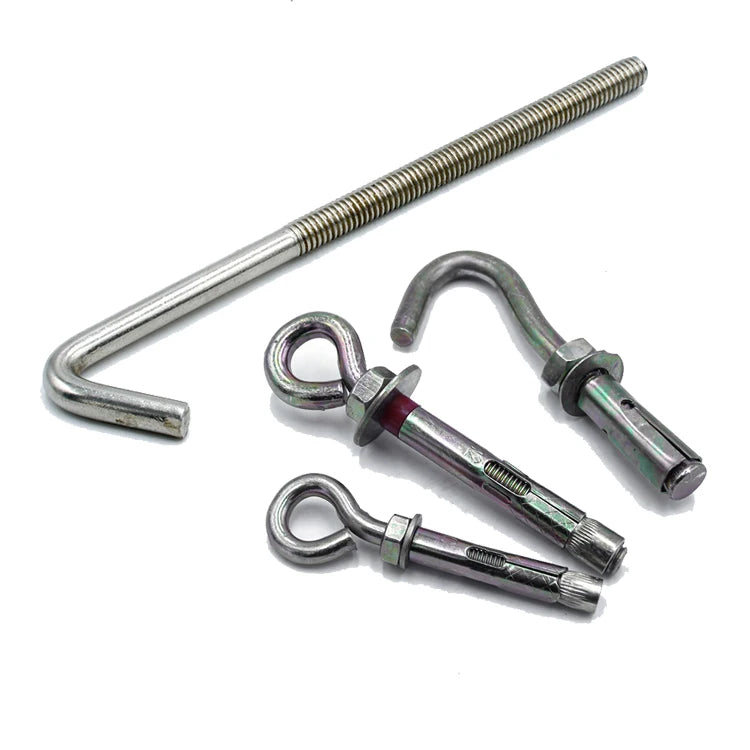 Best Expansion J Bolt Concrete Anchor Steel Zinc Plated J Type L Type Hook 20MM for Roofing Sheets