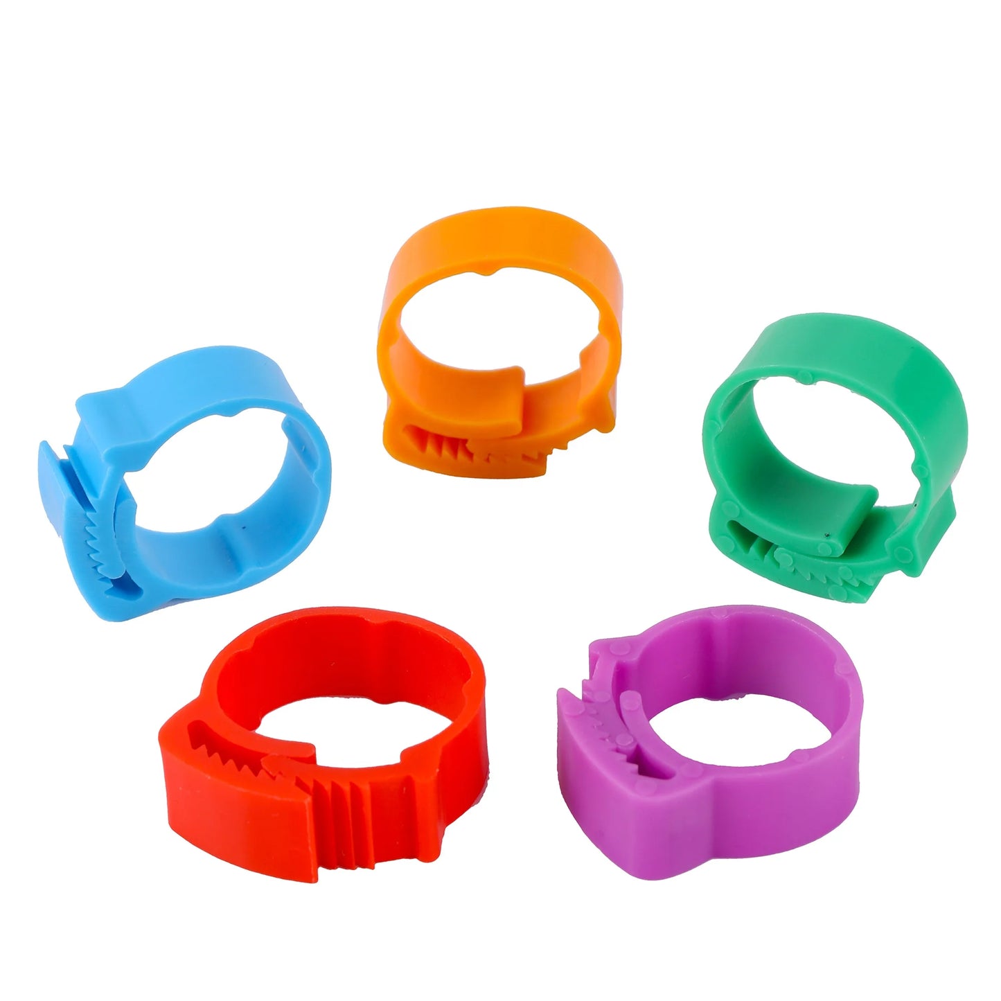 2~2.4cm Poultry Adjustable Chicken Feet Foot Rings Duck Goose Buckle Ring Retractable Bands Leg Rings