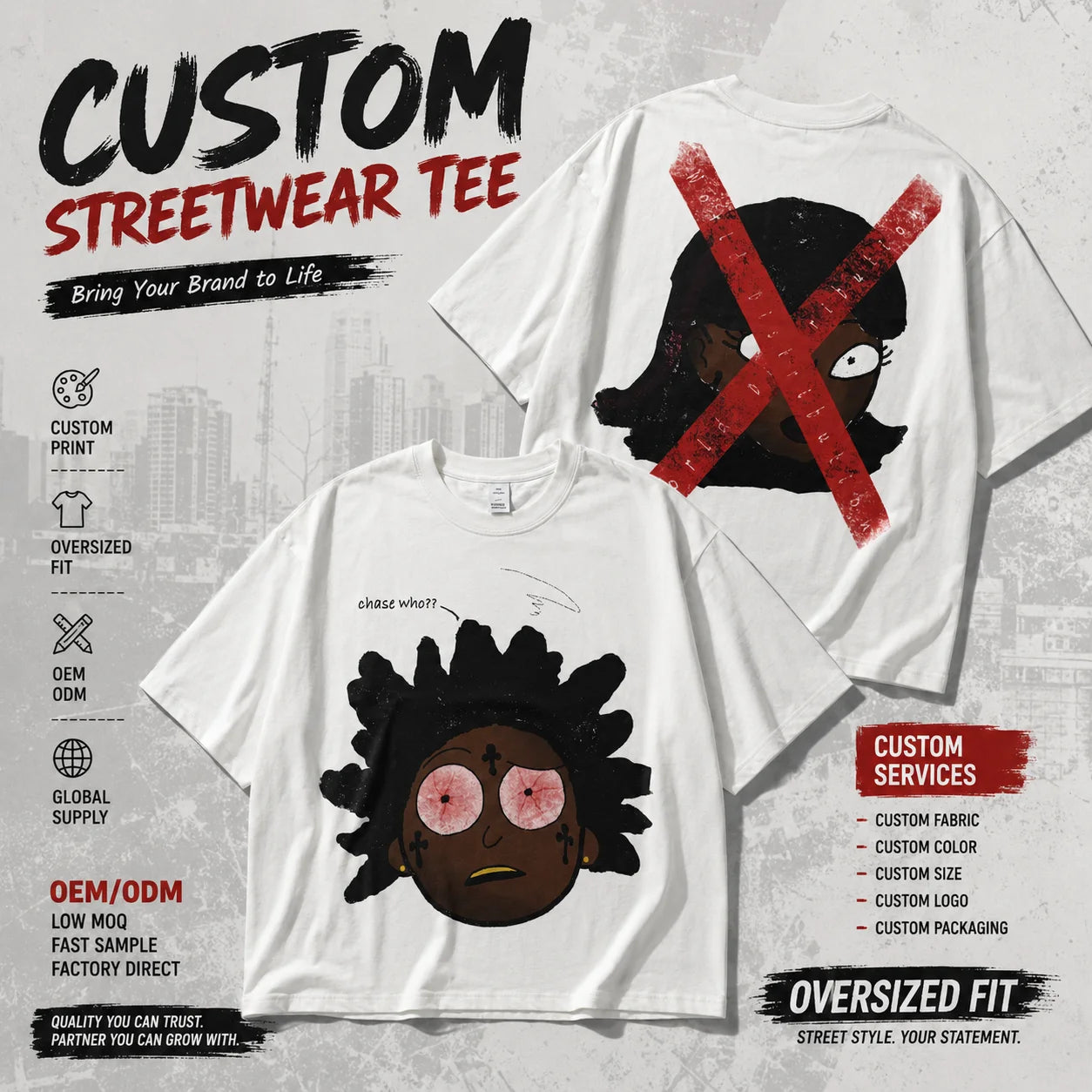 Custom Logo Boxy Fit Mens Tshirt 100 Cotton 260gsm CrewNeck Drop Shoulder Oversized Streetwear High Quality Fashion Top