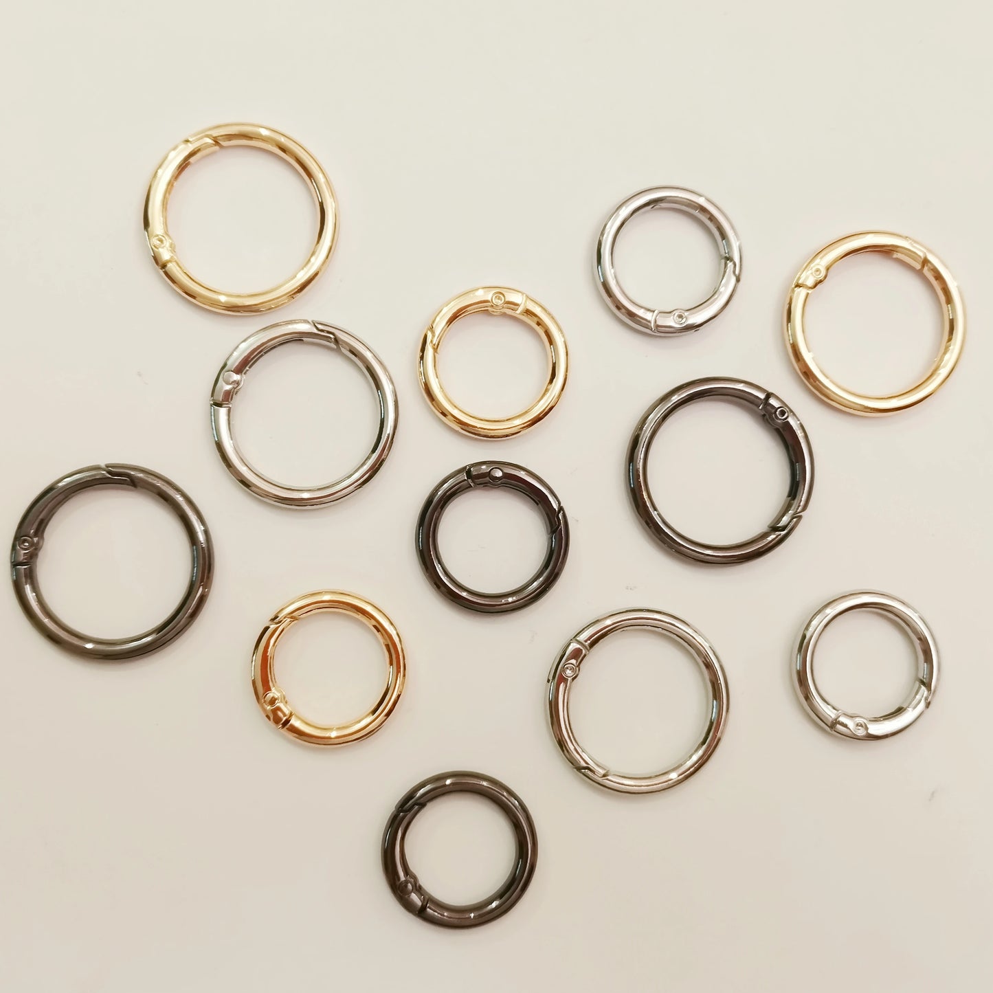 19mm O Ring Buckle Bag Round Buckle for Pet Collar Oval Ring Snap Hook Spring Gate Trigger Clasps Clips for Belt Strap Webbin