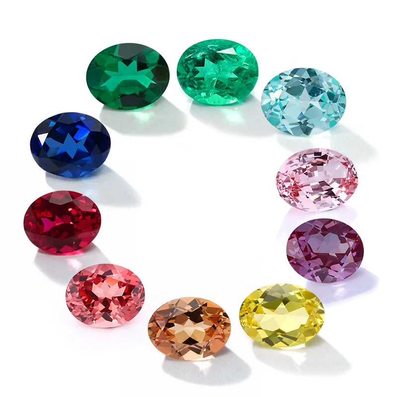 Starsgem Wholesale Loose Oval Shape Morgan pink Color Lab Grown Sapphires for Making Jewelry Rings