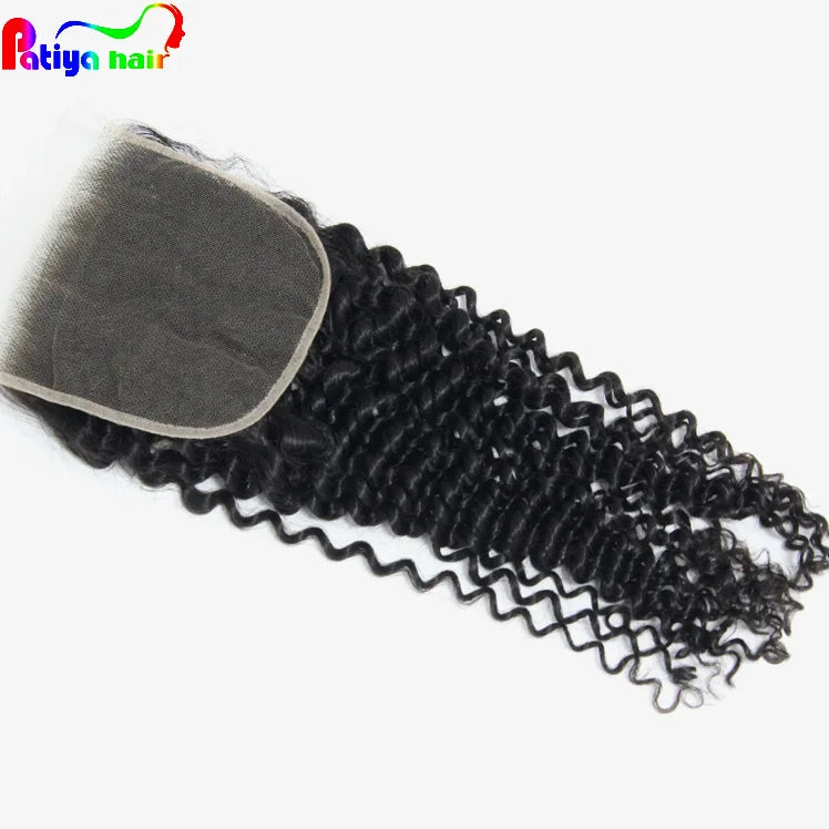 5x5 Curly Hair Toupee Transparent HD Lace Closure Natural Hairline 100% Remy Brazilian Human Hair 150% Density
