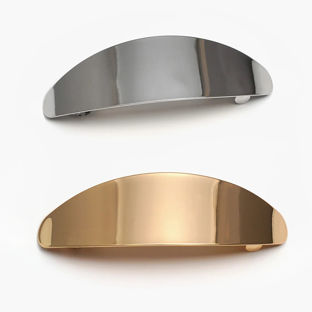 European and American Trending Hot Selling Barrette Fashion Style Silver Metal Hairpin Hair Clip Accessories for Girls