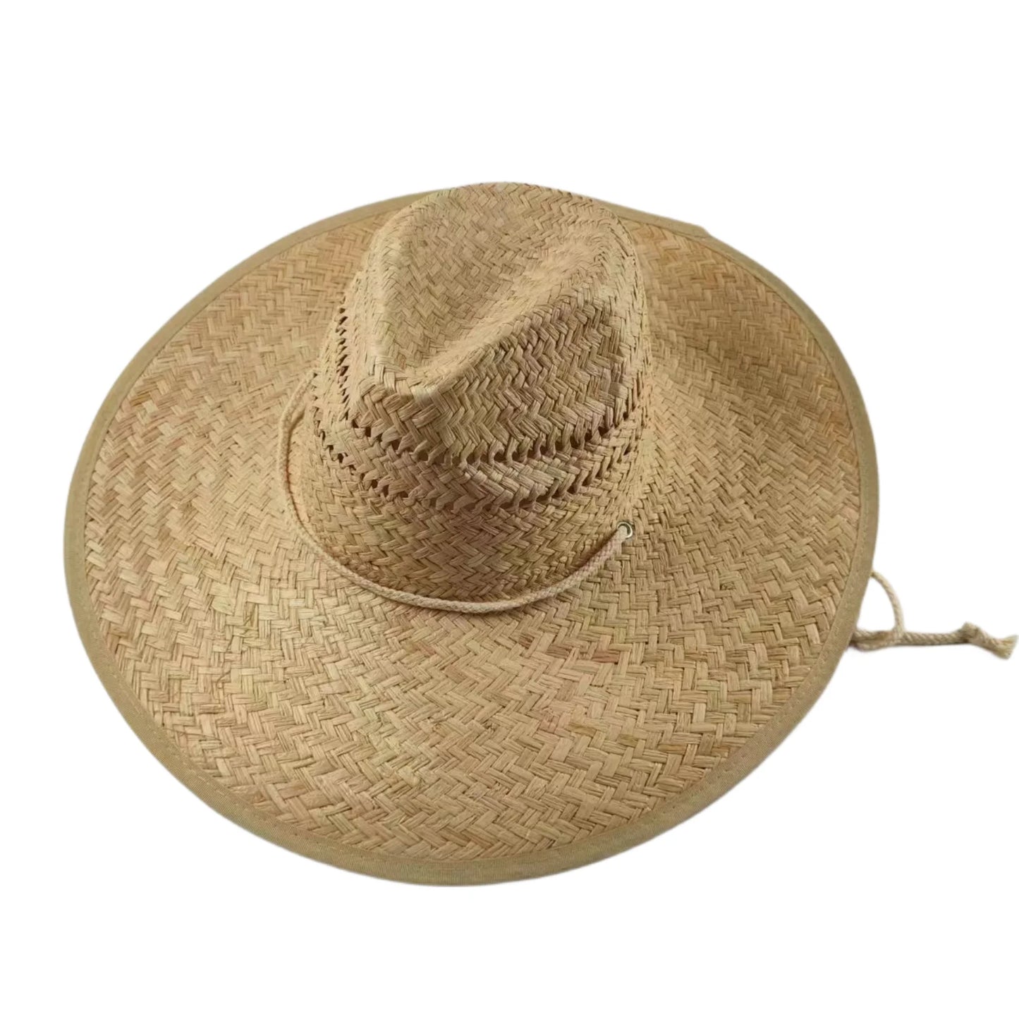 Womens Natural RAFFIA Paper Straw Hat With Rope Wide Brim UPF 50 Wide Brim Handmade Hollow Beach Hats