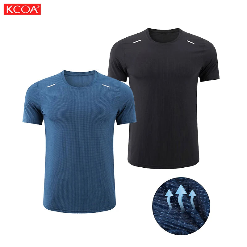Hot Summer Men'S Short Sleeve T Shirts High Quality Dry Fit Sport Running Workout T Shirt Gym T-Shirts for Men