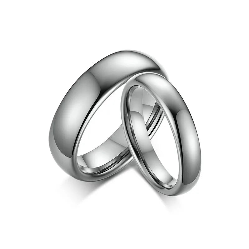 BAQUESUN 2mm 3mm 4mm 6mm 8mm Simple Shine Classic Ol Women Girls Tungsten  Plain Blank Silver Gold Black Couple Rings Lots