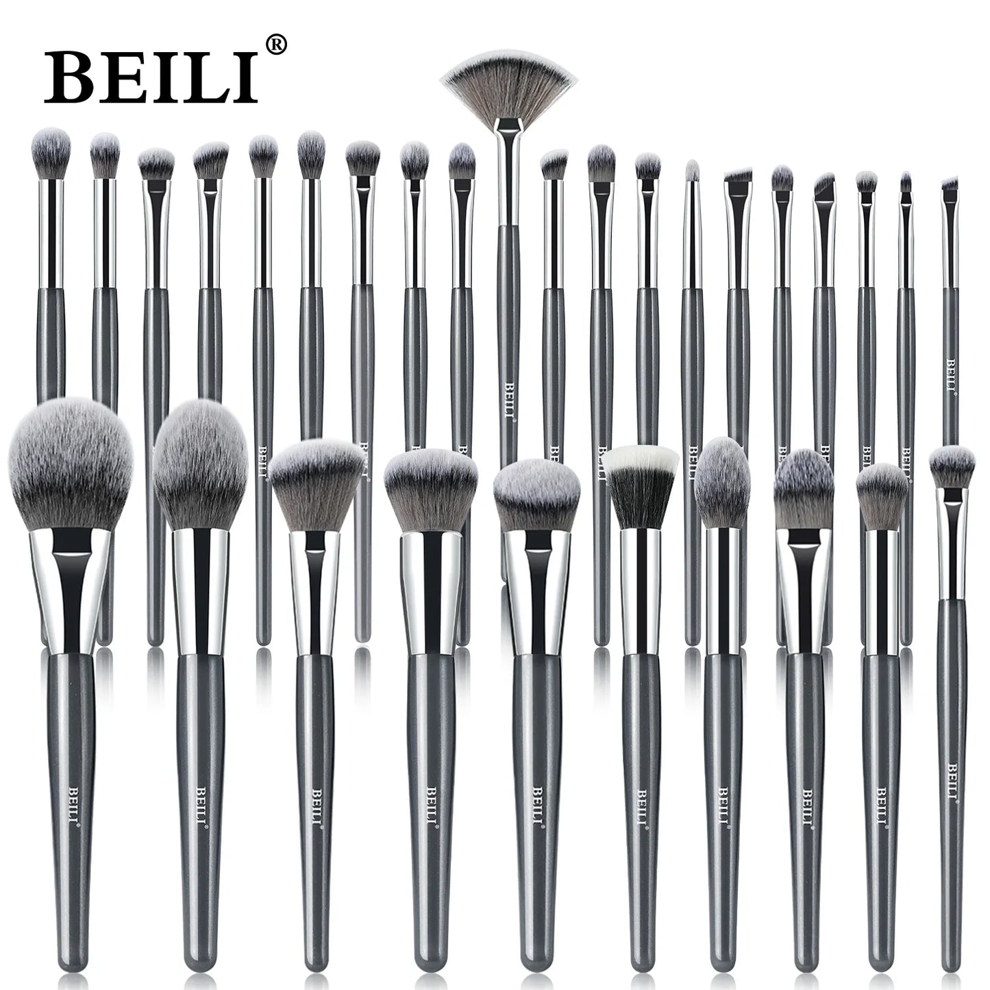 BEILI Professional Soft Vegan Makeup Brushes Set Kit Private Label Concealer Juego De Brochas De Maquillaje Esenciales