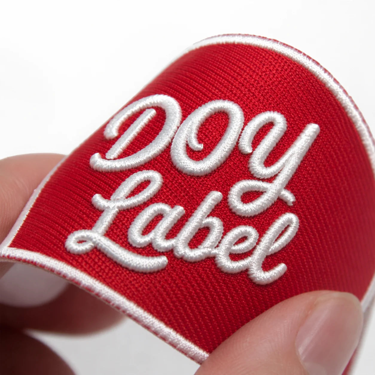 Embroidered Fabric Badges Supplier Custom Letter Logo Iron on 3d Puff Embroidery Patches for Clothing