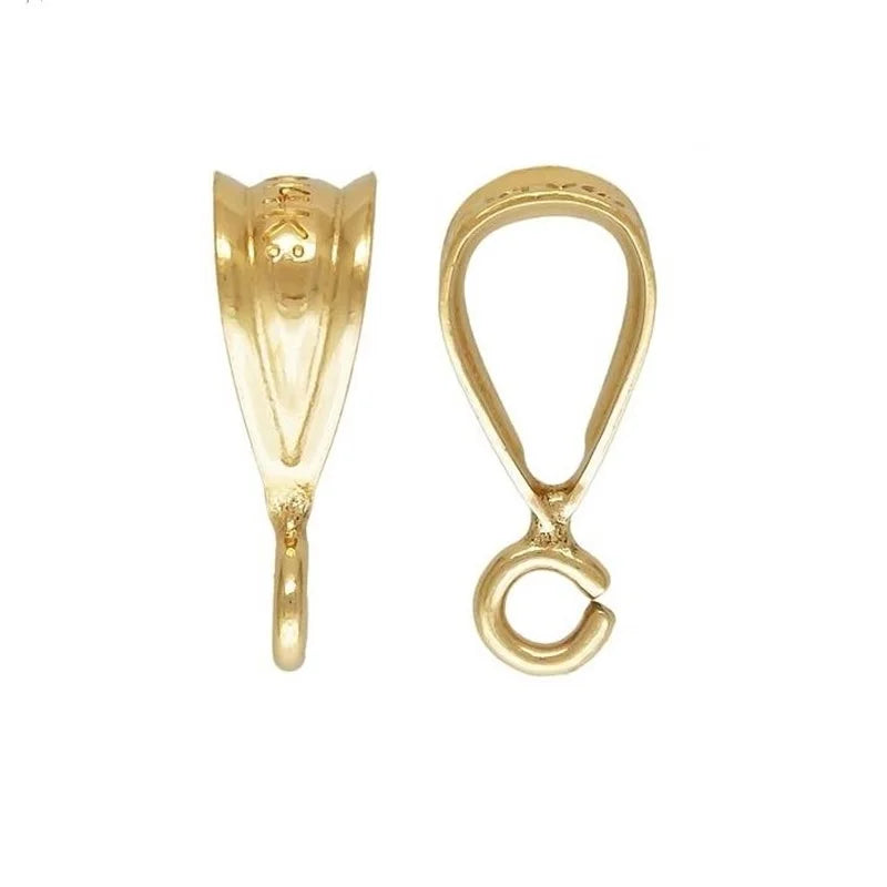 Non Tarnish GF 14K Gold Filled Small Locket Bail Clasps for Necklace Bracelet Jewelry Making Findings Accessories