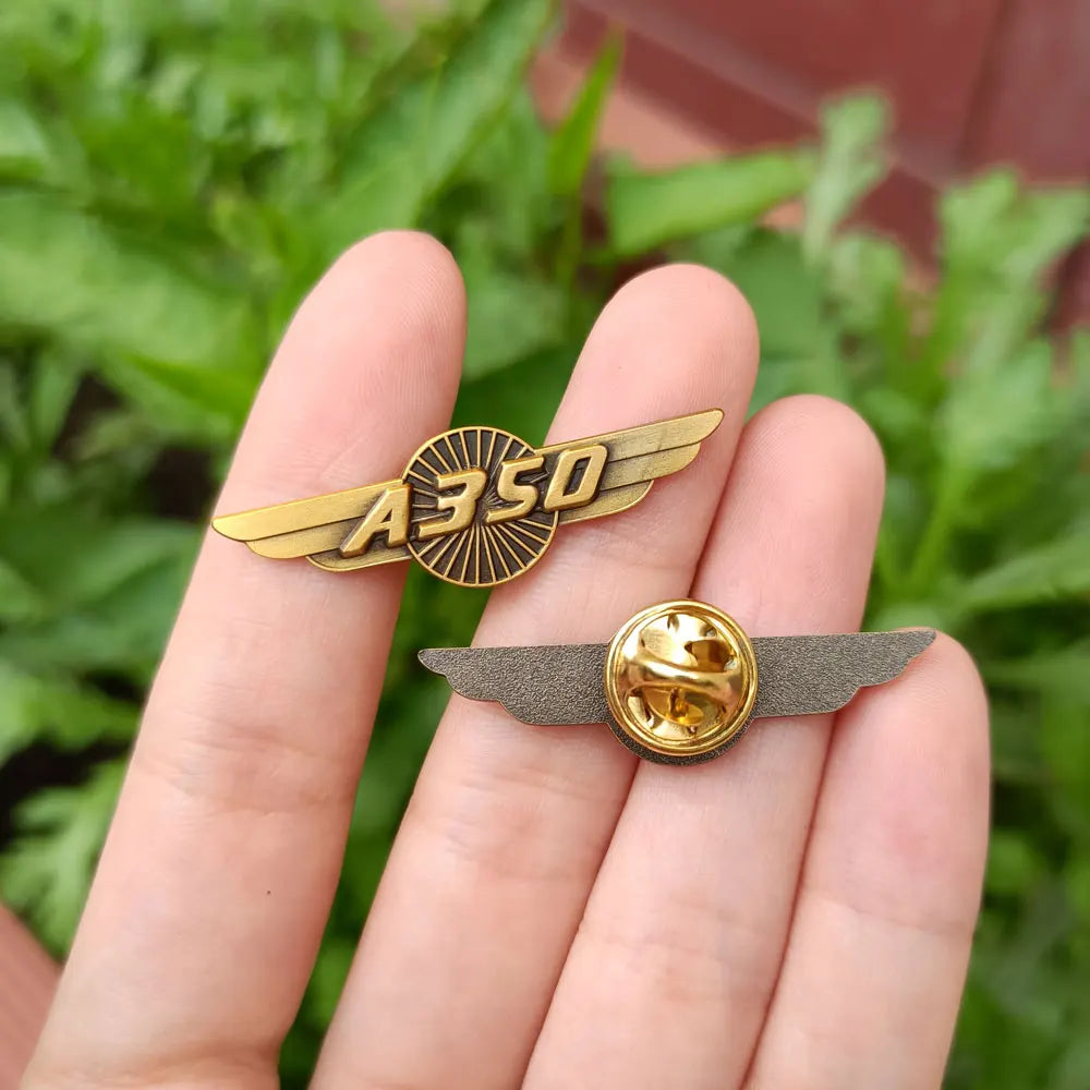 High Quality Custom Plated Metal Wings Pin Badge Modern Style Factory Crafted Metal Crafts