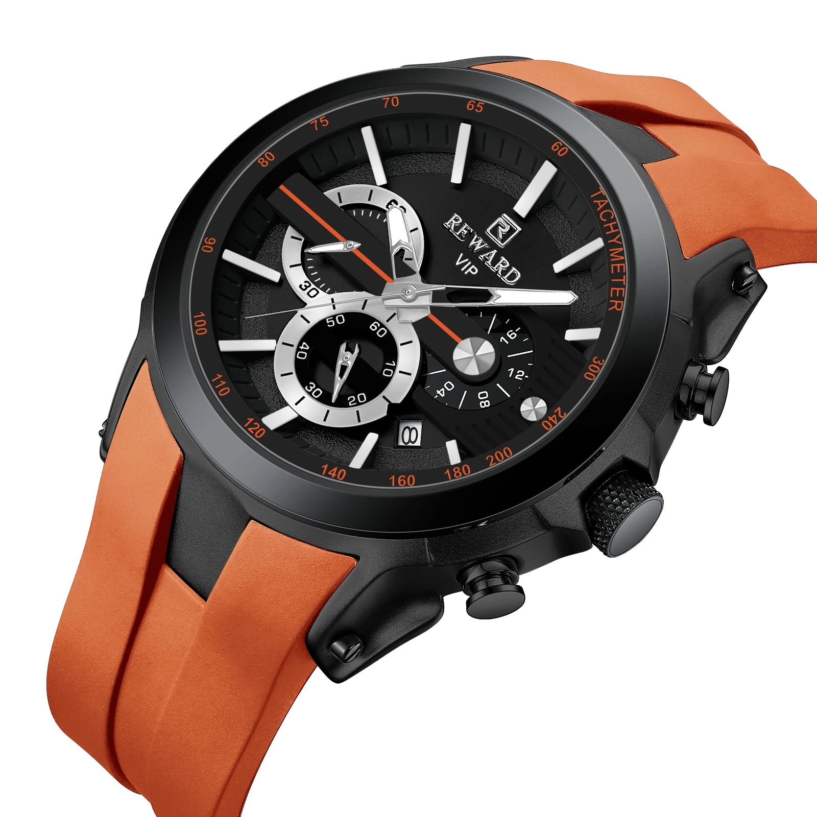 REWARD Top Brand Customized Logo Watch 48 Mm Big Case Fashion Silicone Man Clock Watch Reloj Clasico